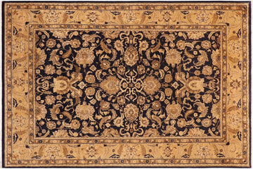 handmade Traditional Kafkaz Chobi Ziegler Blue Tan Hand Knotted RECTANGLE 100% WOOL area rug 10 x 13